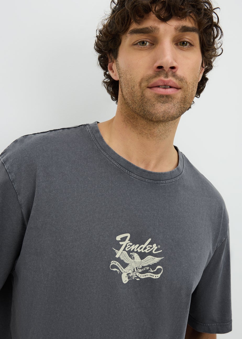 Charcoal Fender Back Graphic T-Shirt