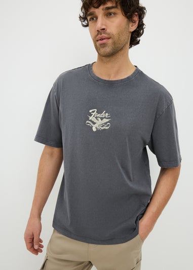 Charcoal Fender Back Graphic T-Shirt