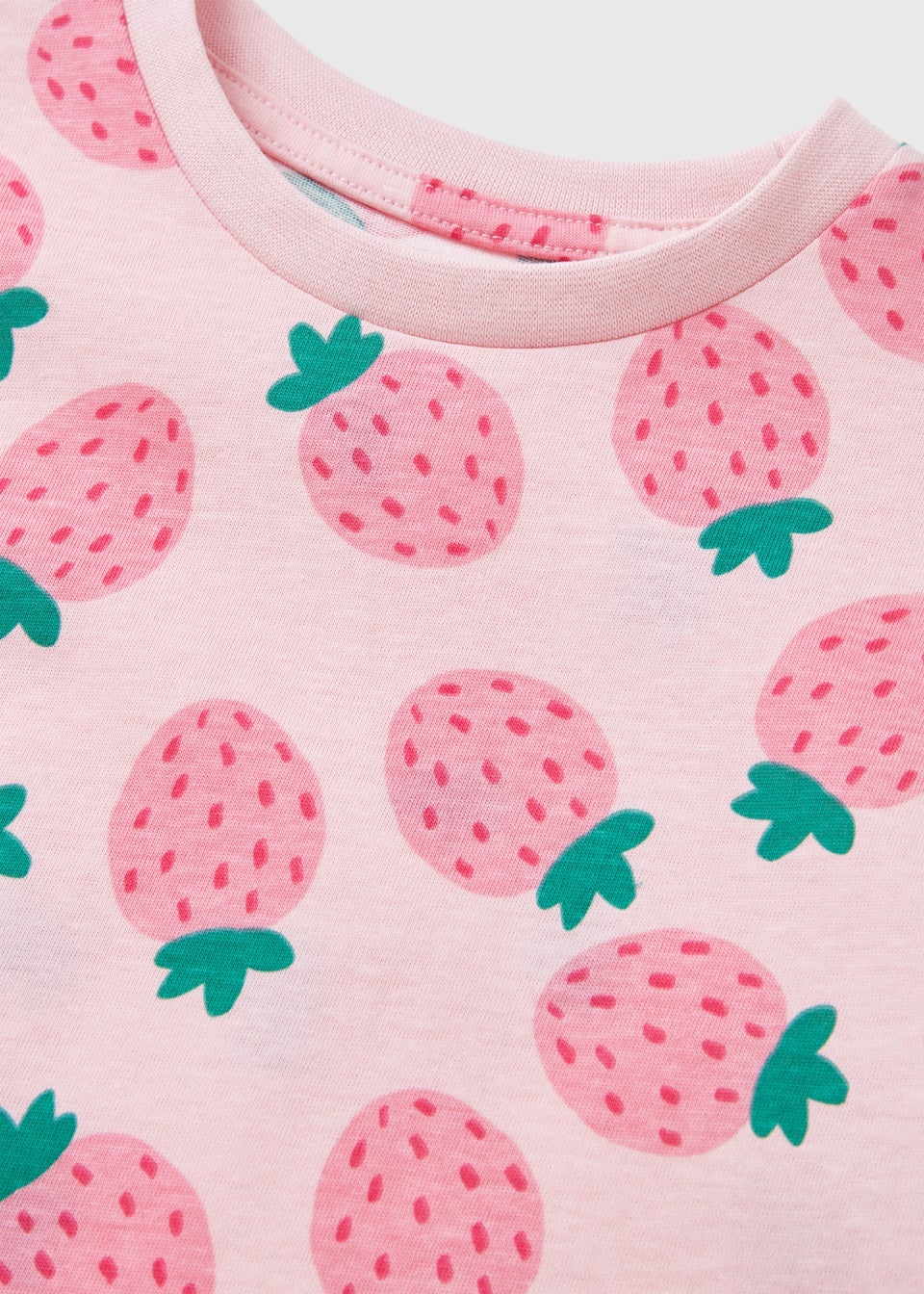 Girls Pink Strawberry Dress (1-7yrs)