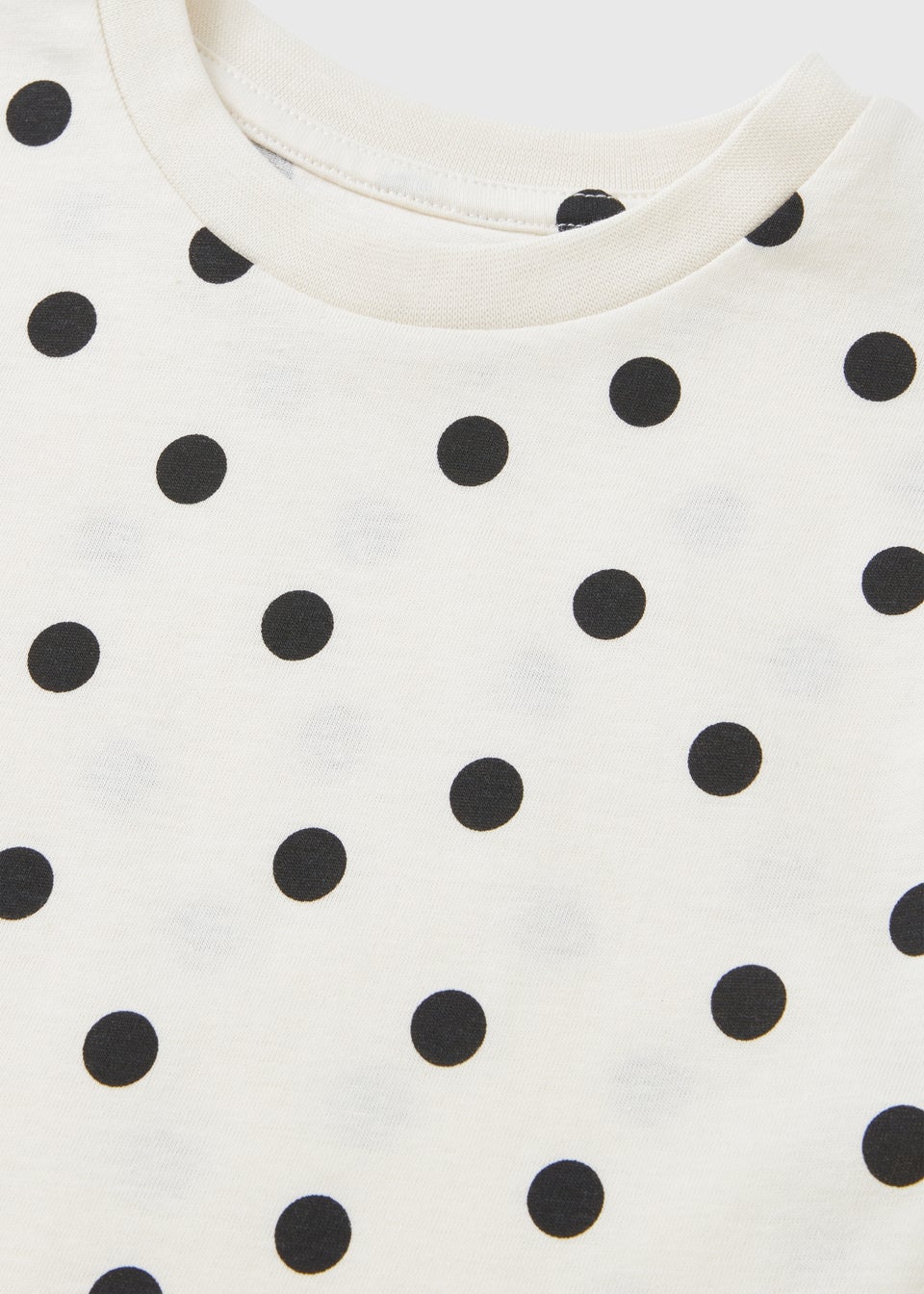 Girls Cream Polka Dot Dress (1-7yrs)