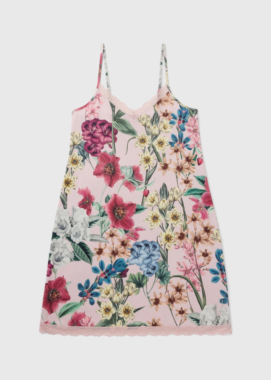 Pink Floral Chemise Nightie