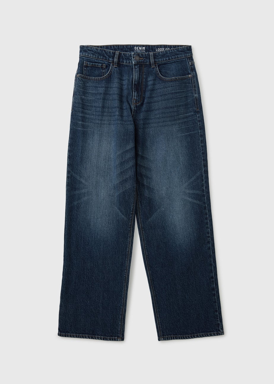 Dark Wash Baggy Jeans