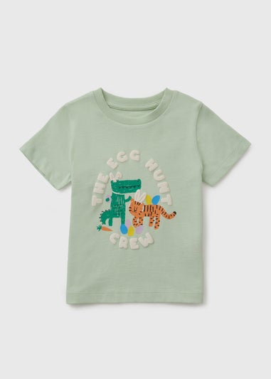 Boys Sage Egg Hunt Crew Graphic T-Shirt (1-7yrs)