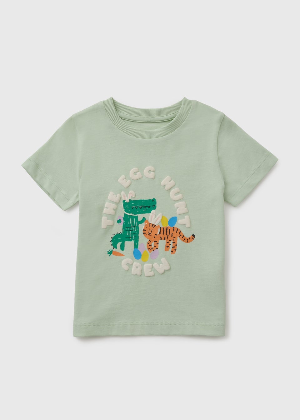 Boys Sage Easter Egg Hunt Crew Graphic T-Shirt (1-7yrs)