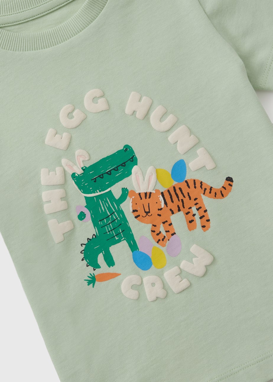Boys Sage Egg Hunt Crew Graphic T-Shirt (1-7yrs)