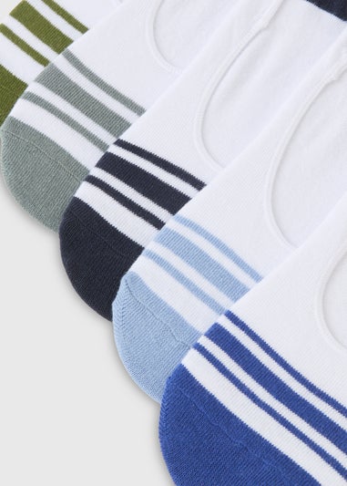 5 Pack White Invisible Trainer Liner Socks
