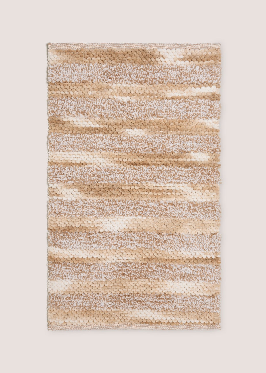 Brown Marl Chenille Bath Mat