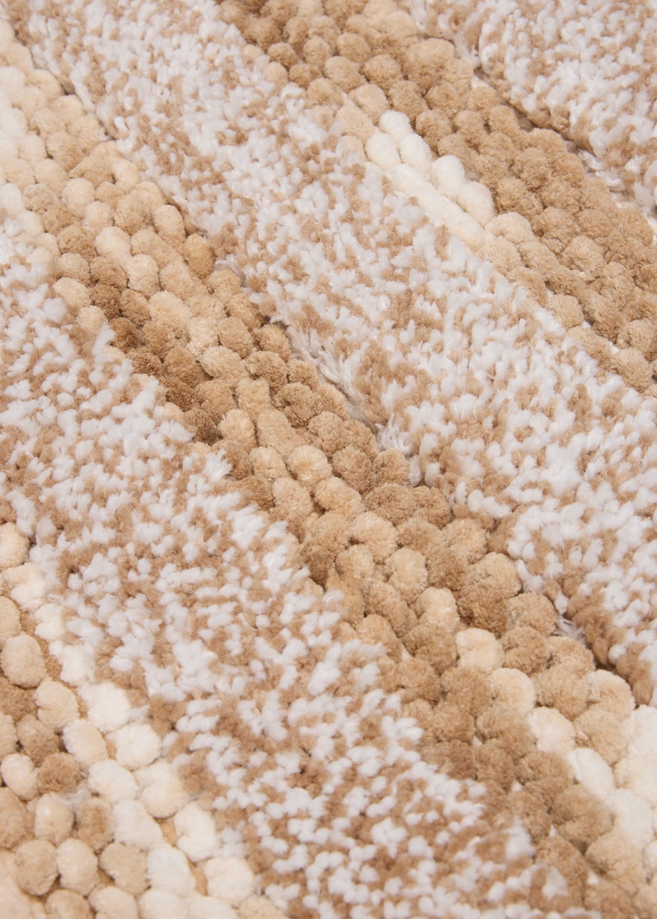 Brown Marl Chenille Bath Mat