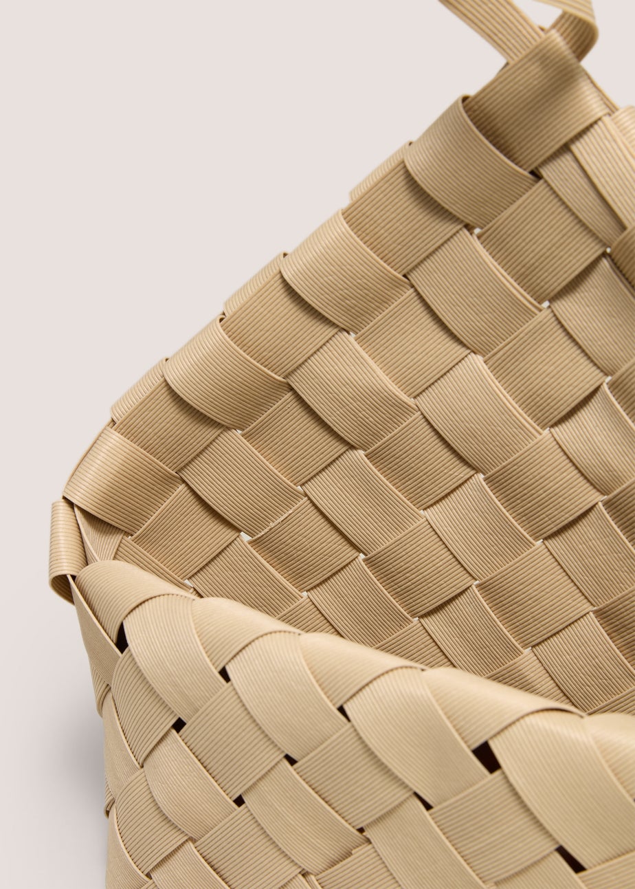 Neutral Woven Hanging Storage Basket