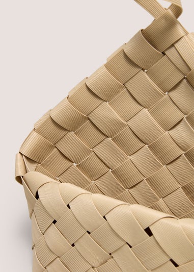 Neutral Woven Hanging Storage Basket