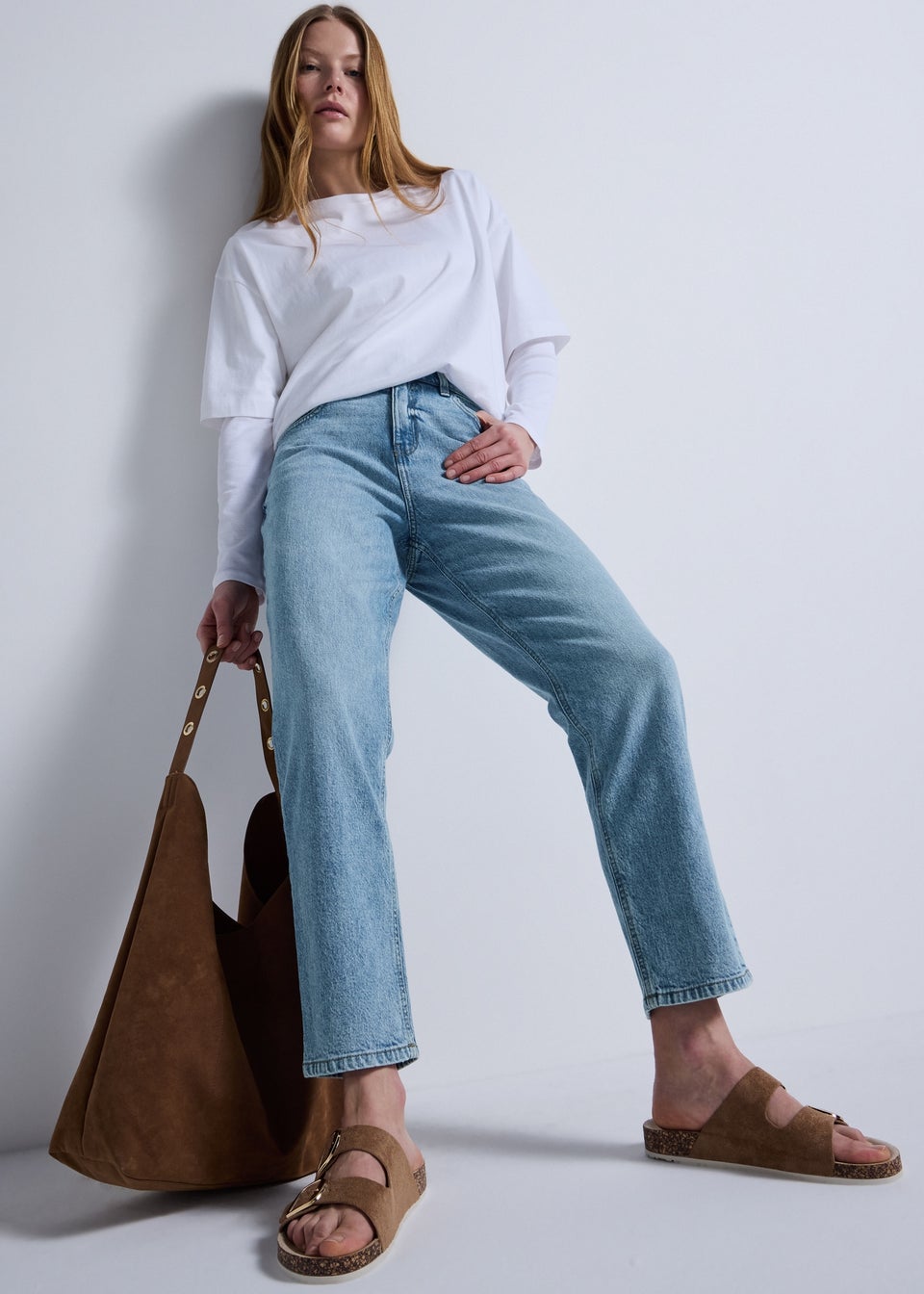 Light Wash Ava Mom Jeans