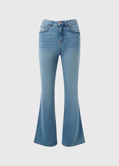 Blue Mid Wash Bootcut Jeans