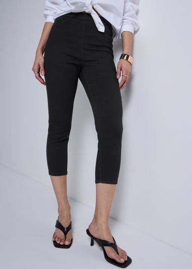 Black Cropped Jeggings