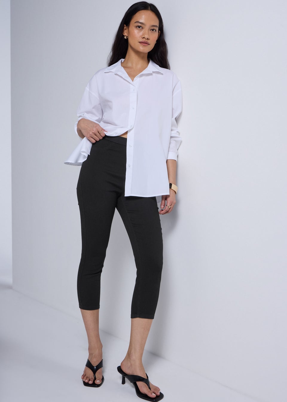 Black Cropped Jeggings