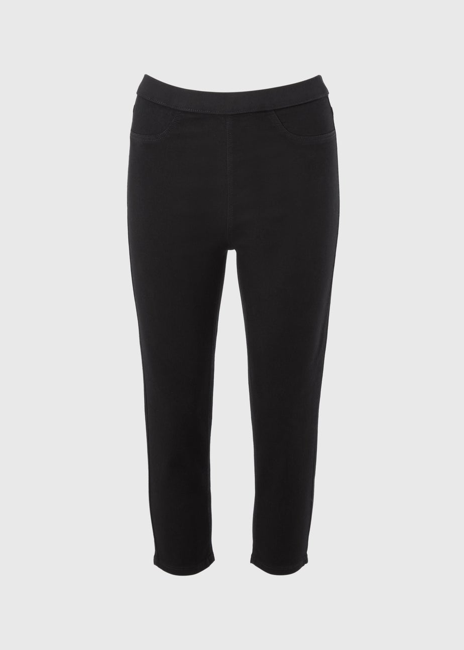 Black Cropped Jeggings
