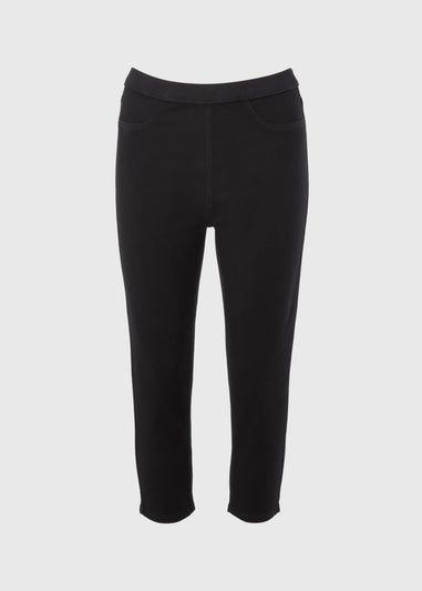 Black Cropped Jeggings