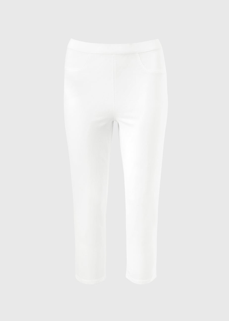 White Rosie Cropped Jeggings