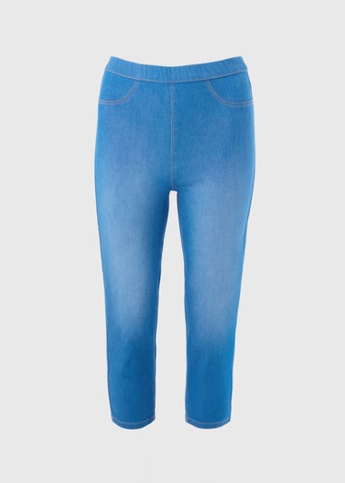 Bright Blue Rosie Cropped Jeggings