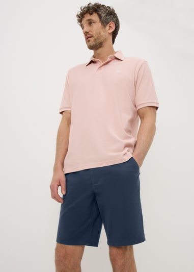 Lincoln Navy Belted Chino Shorts