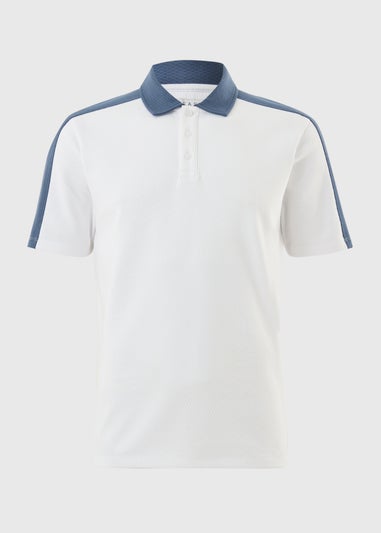 Blue Airtex Polo Shirt