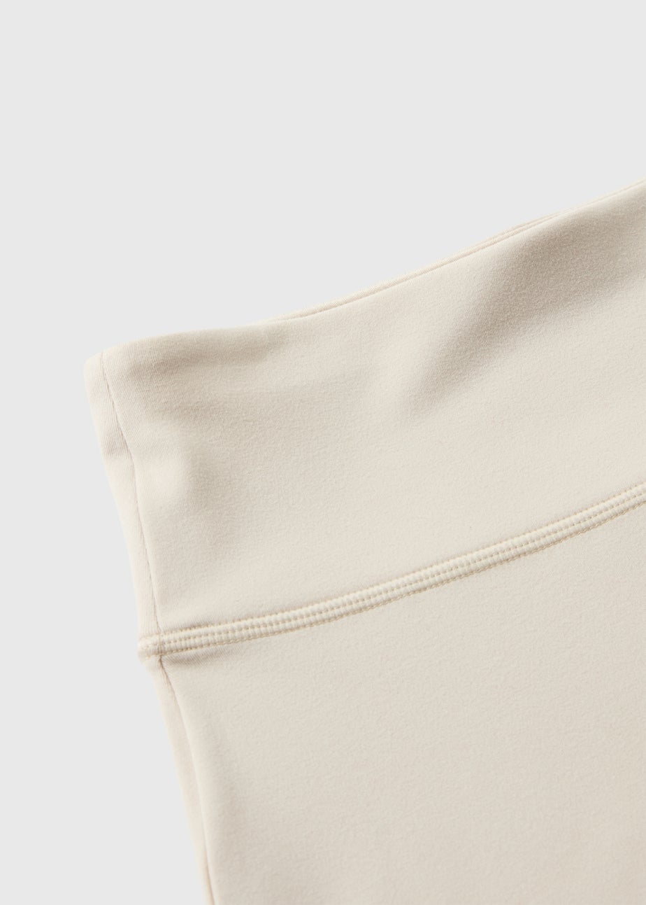 Girls Cream Soft Touch Cycling Shorts (7-15yrs)