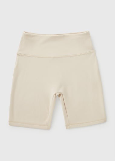 Girls Cream Soft Touch Cycling Shorts (7-15yrs)