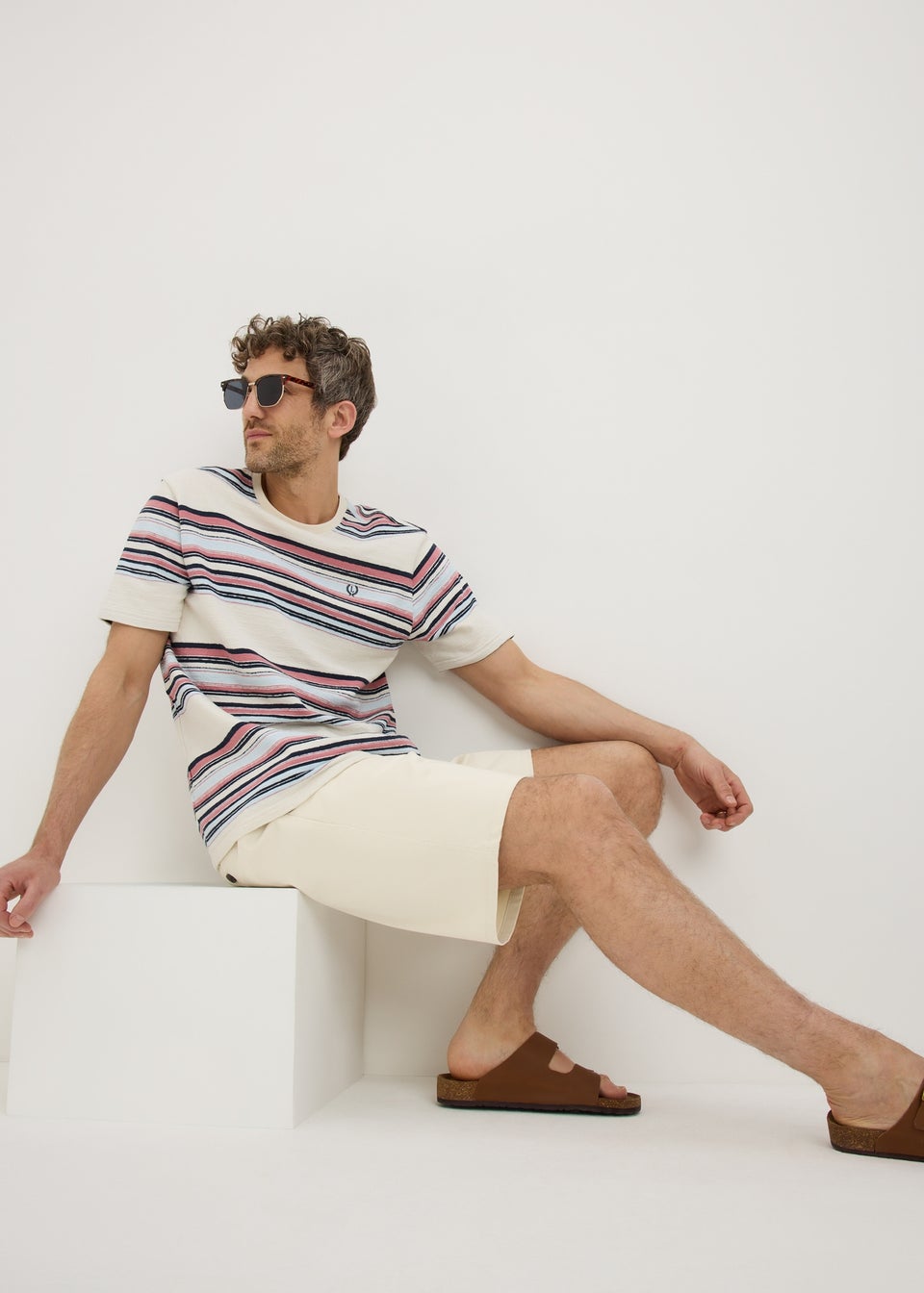 Lincoln Bone Regular Fit Chino Shorts