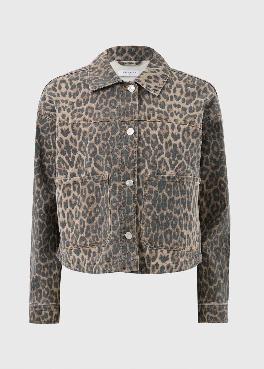 Brown Leopard Print Shacket