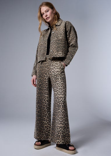 Brown Leopard Print Shacket