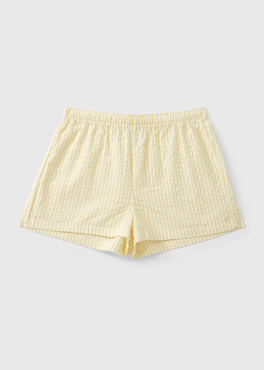 Lemon Seersucker Short Pyjama Set