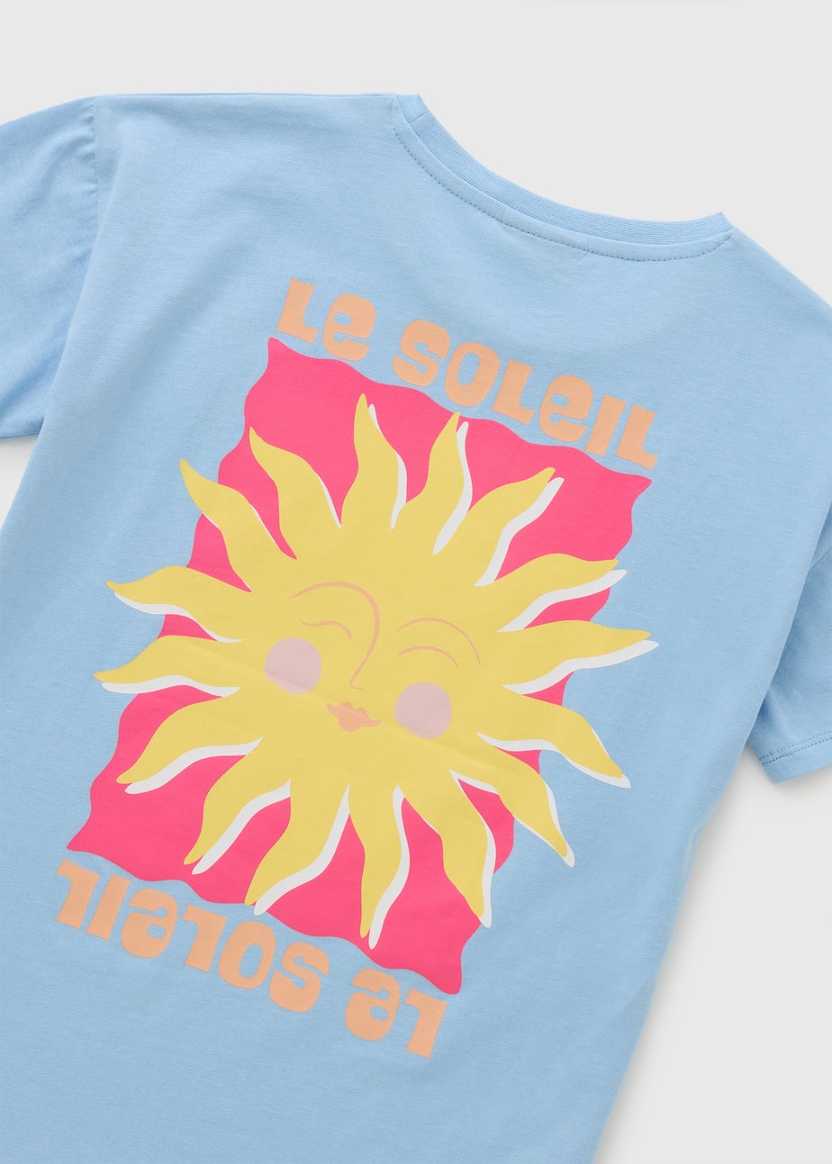 Girls Blue Sun T-Shirt (7-15yrs)