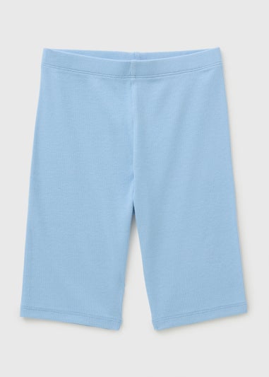 Girls Blue Cycle Shorts (7-15yrs)