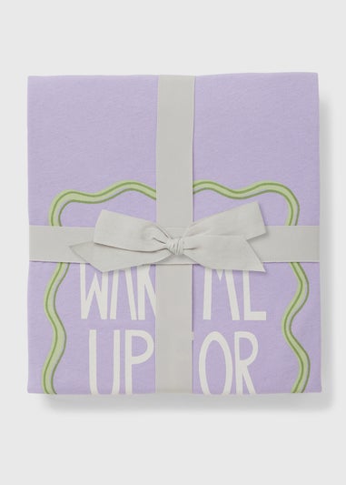 Lilac Pancakes Wide Leg Pyjama Set