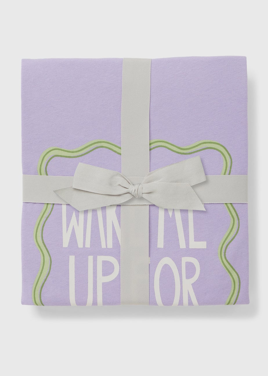 Lilac Pancakes Wide Leg Pyjama Set