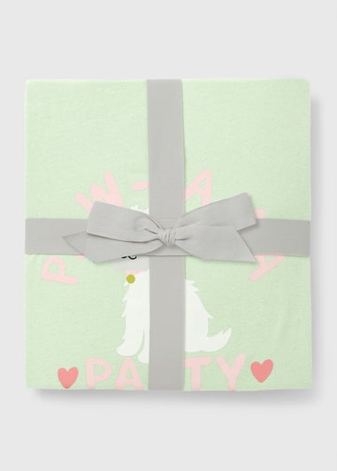 Green Westie Dog Cuffed Pyjama Set