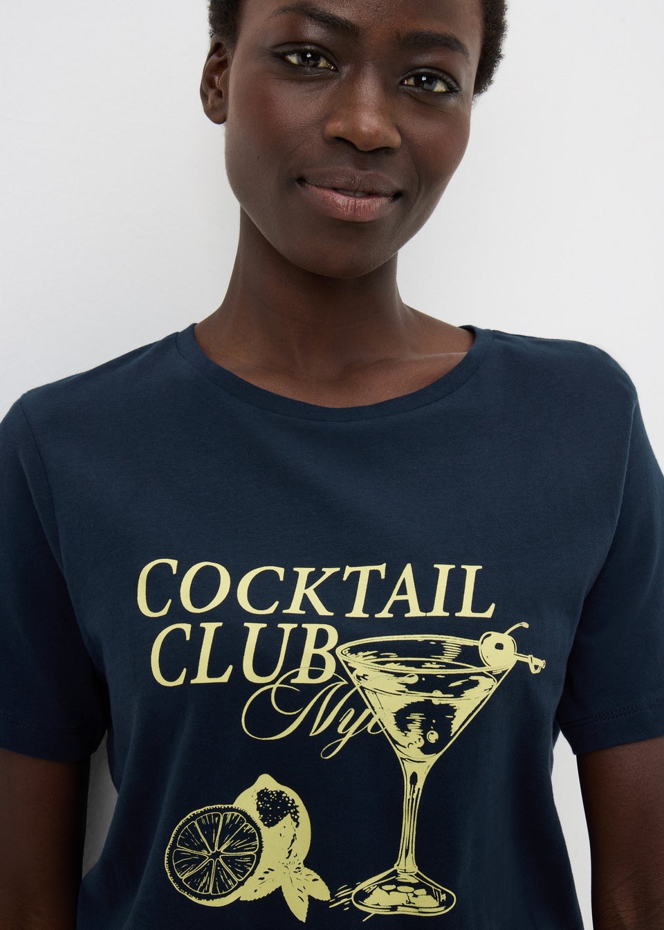 Navy Cocktail Club Short Pyjama Set