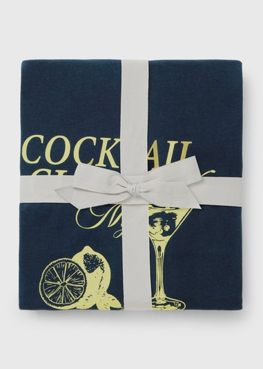 Navy Cocktail Club Short Pyjama Set