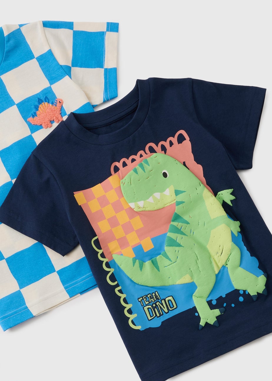 2 Pack Boys Short Dino Pyjama Sets (1-7 Years)
