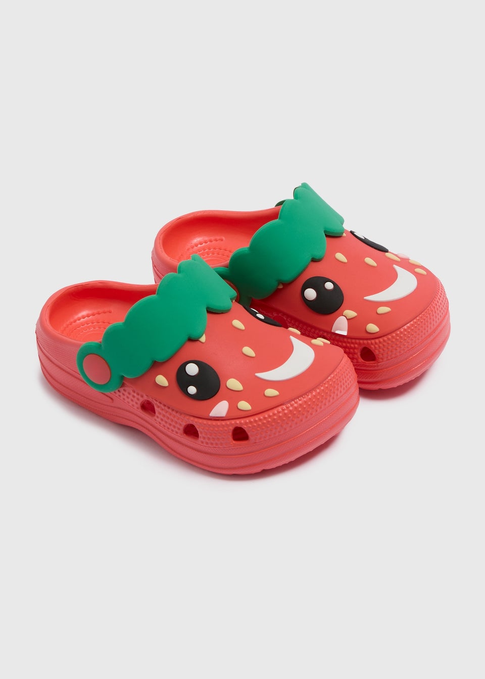 Kids Red Strawberry Clogs (Younger 4/5-Older 1/2)