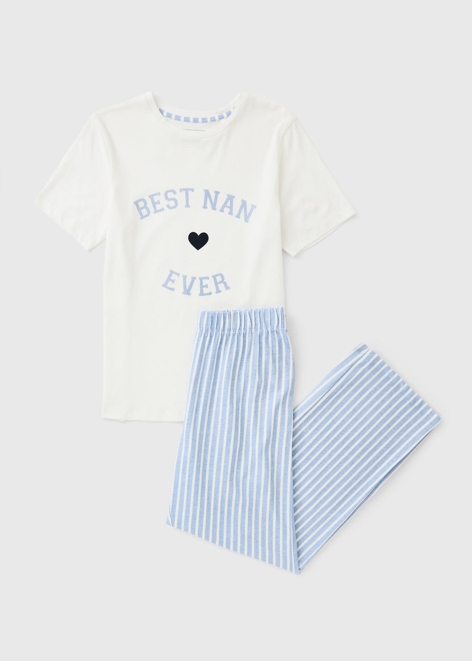 Blue Best Nan Ever Pyjama Set