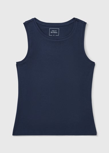 Navy Vest Top
