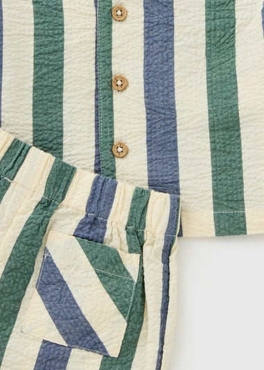 Baby Multicolour Stripe Shirt & Short Set (Newborn-23mths)