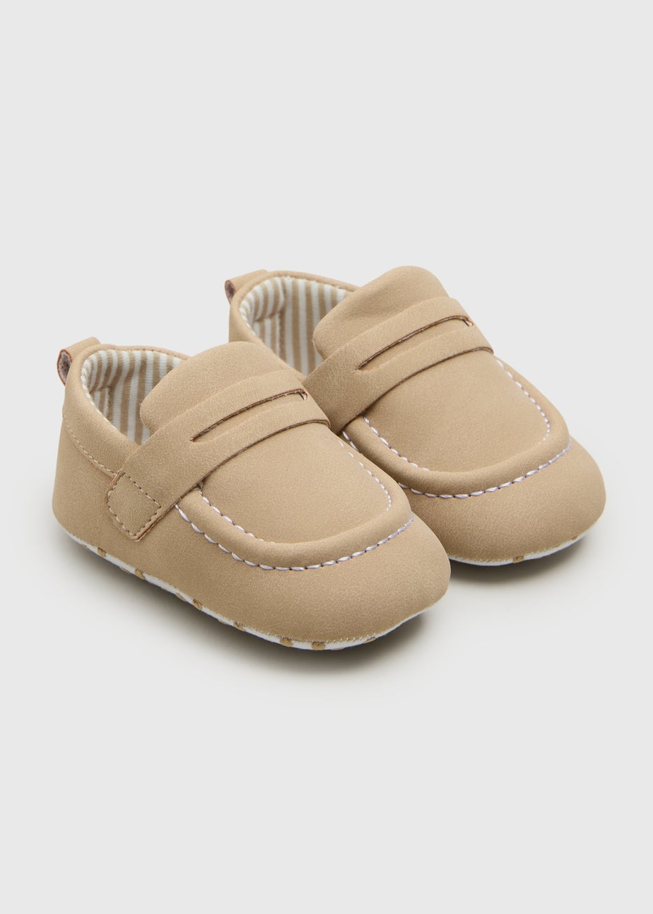 Baby Taupe Loafers (Newborn-18mths)
