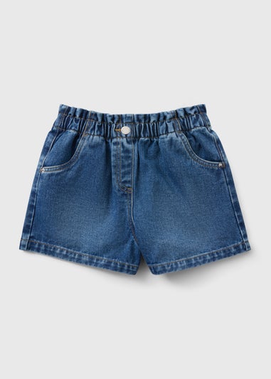 Girls Mid Wash Denim Shorts (7-15yrs)