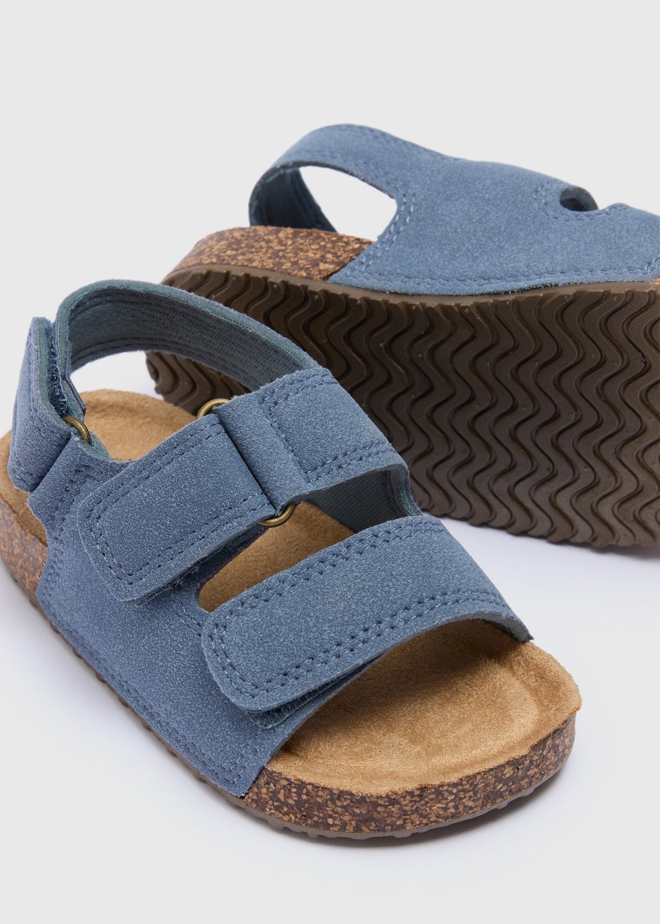 Boys Blue Footbed Sandals (Younger 4-12)
