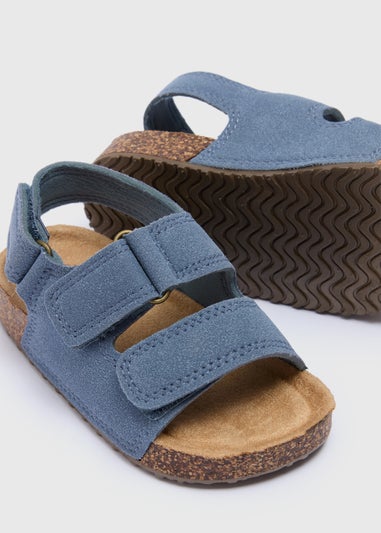 Boys Blue Footbed Sandals (Younger 4-12)