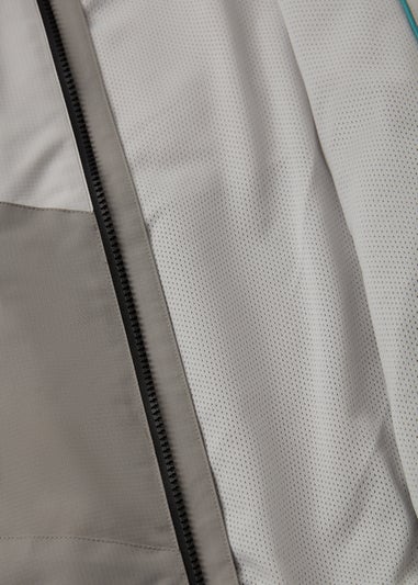 Boys Grey Cut & Sew Windbreaker Jacket (7-15yrs)