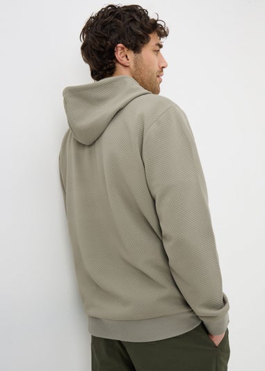 Sage Green Textured Hoodie