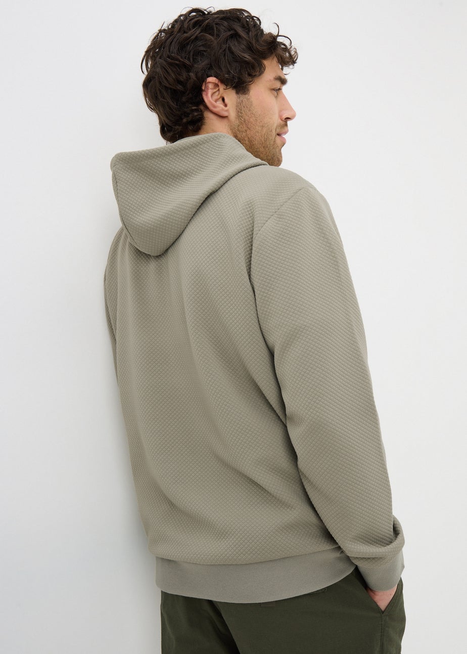 Sage Green Textured Hoodie