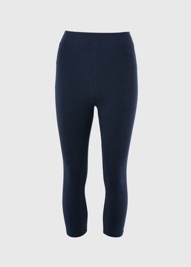 Navy Cropped Leggings